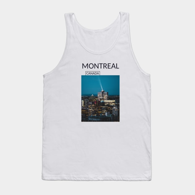Montreal Quebec Canada Cityscape Skyline Gift for Canadian Canada Day Present Souvenir T-shirt Hoodie Apparel Mug Notebook Tote Pillow Sticker Magnet Tank Top by Mr. Travel Joy